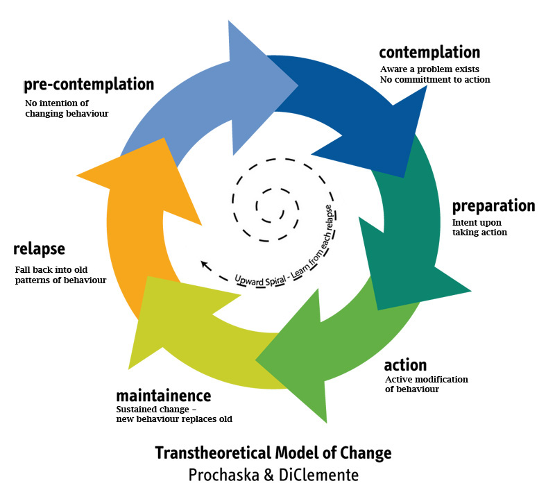 Image result for stages of change model
